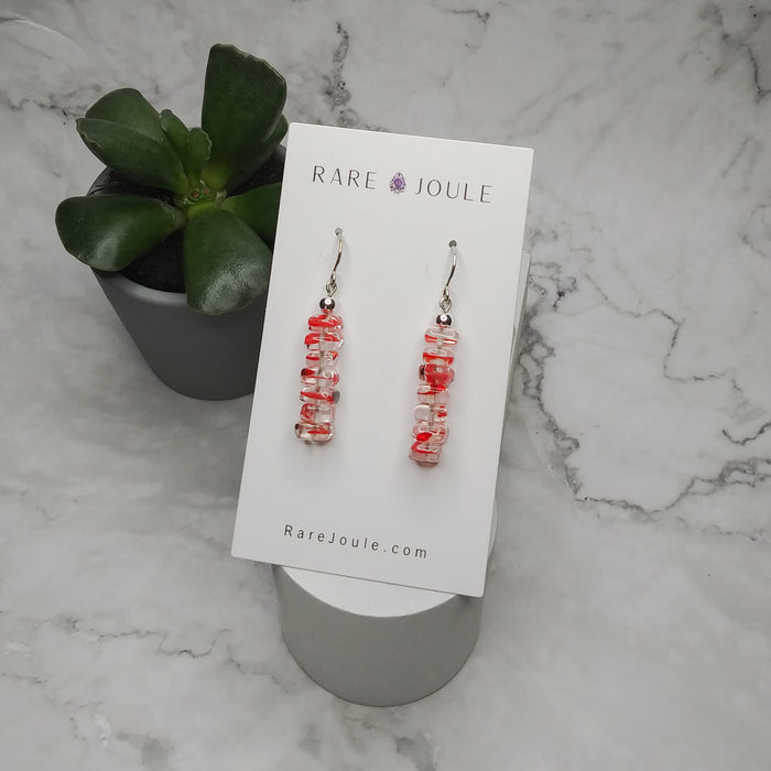 Red Confetti Earrings