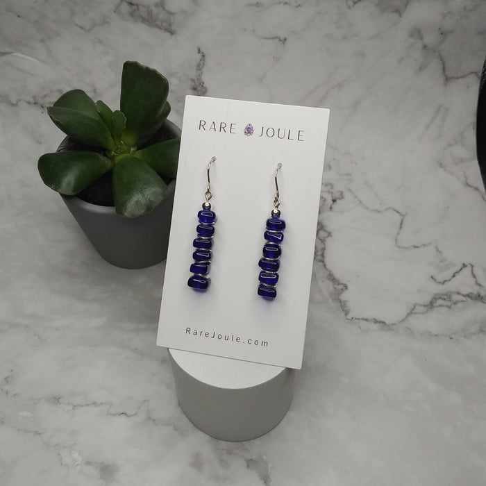 Blue Cascade Earrings