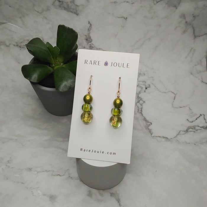 Citron Stardust Earrings