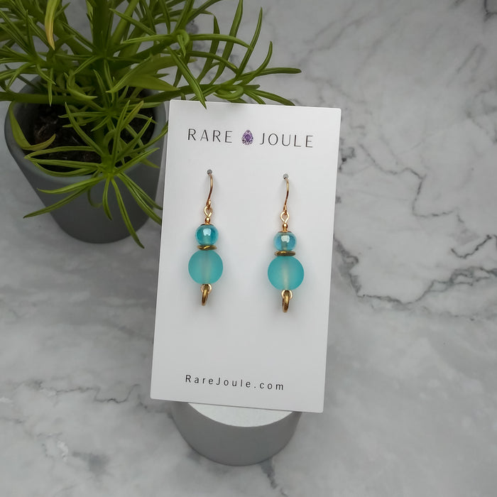 Aqua Sparkle Earrings