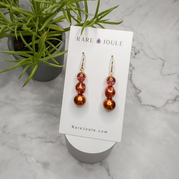 Copper Tone Earrings